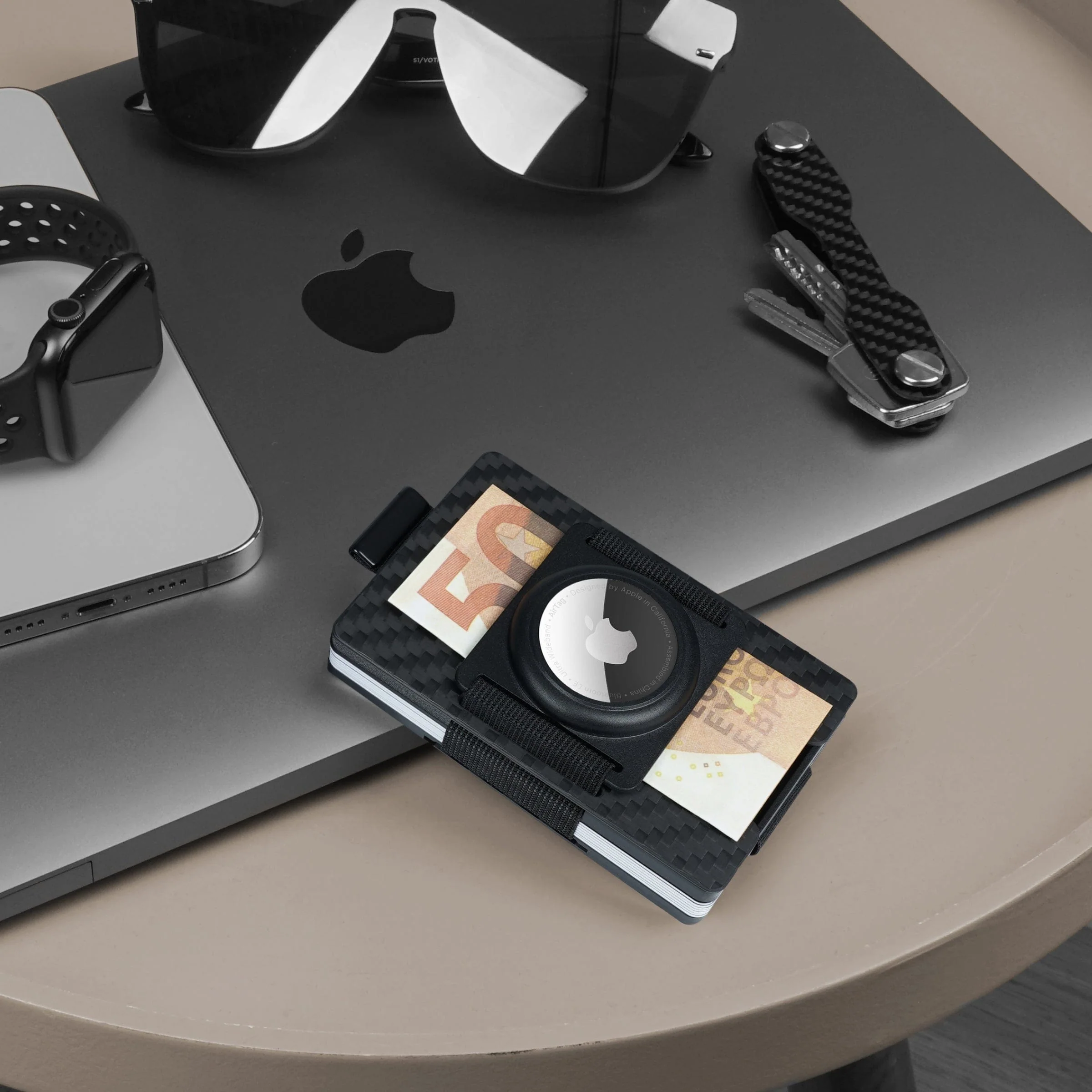 Carbon Fiber | Slide Wallet + 3D printed AirTag Holder - Image 5