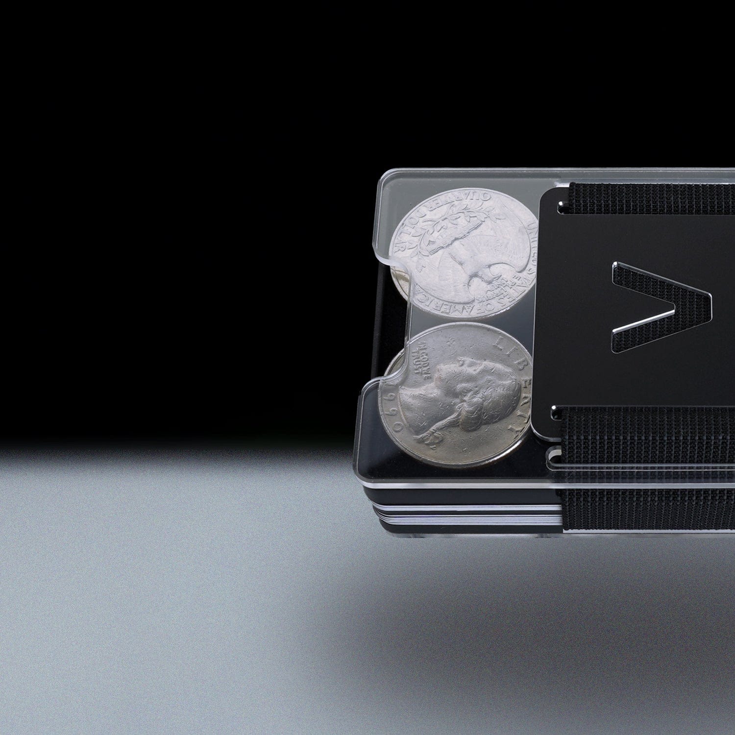Fusion Black | Acrylic Frame | Transparent Slide Wallet - Image 7