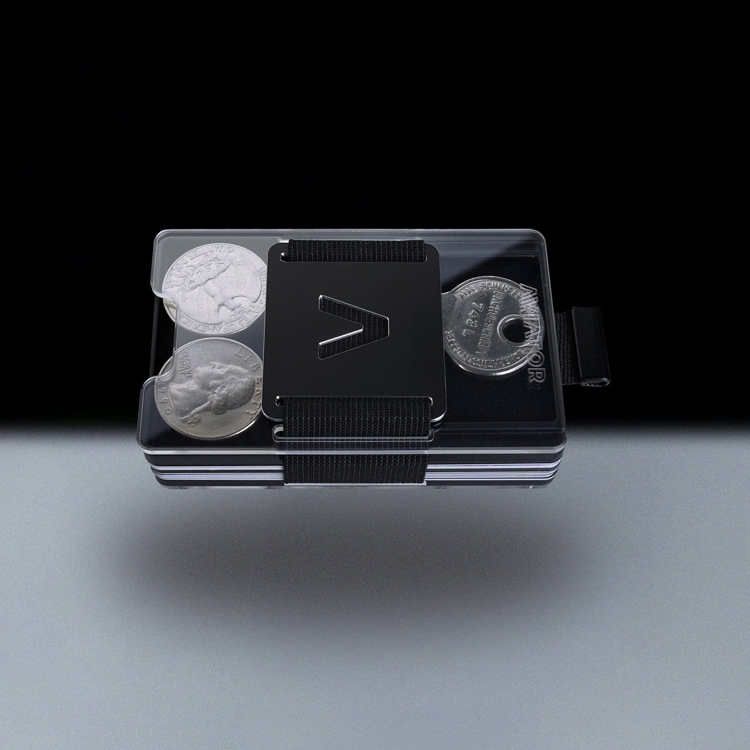 Fusion Black | Acrylic Frame | Transparent Slide Wallet - Image 9