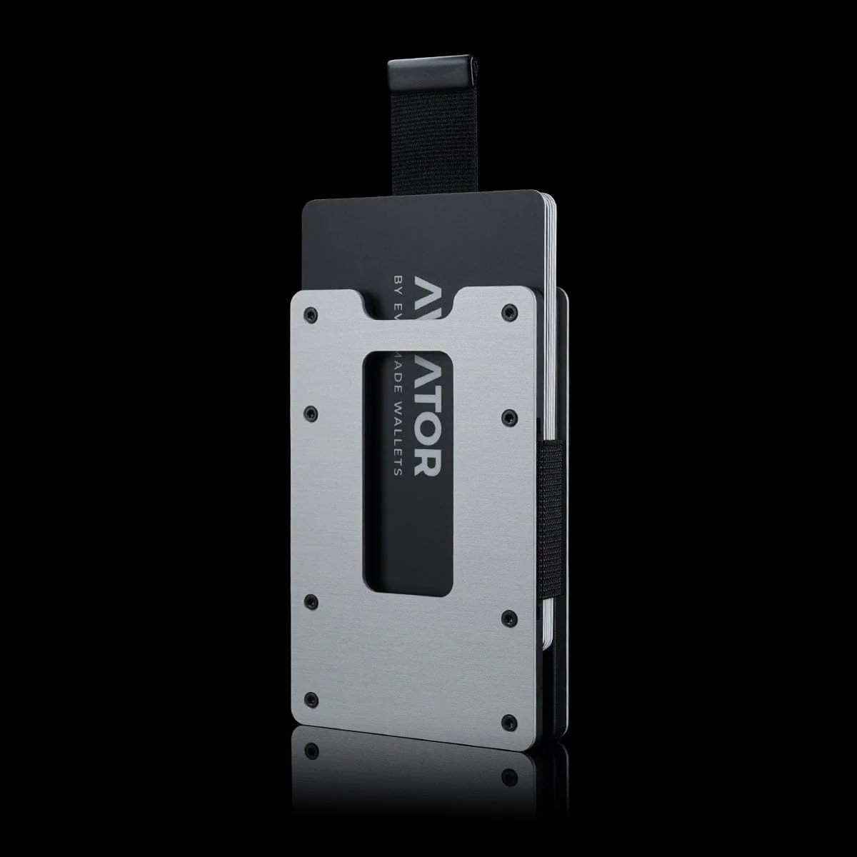 Ice Grey | Slide Wallet + Carbon Fiber Cash Clip - Image 3