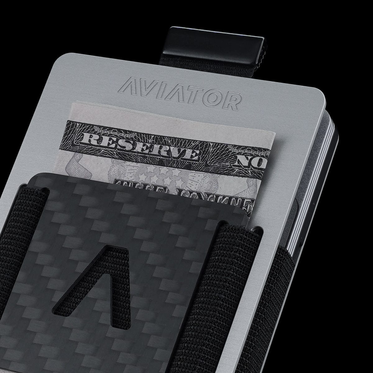 Ice Grey | Slide Wallet + Carbon Fiber Cash Clip - Image 4