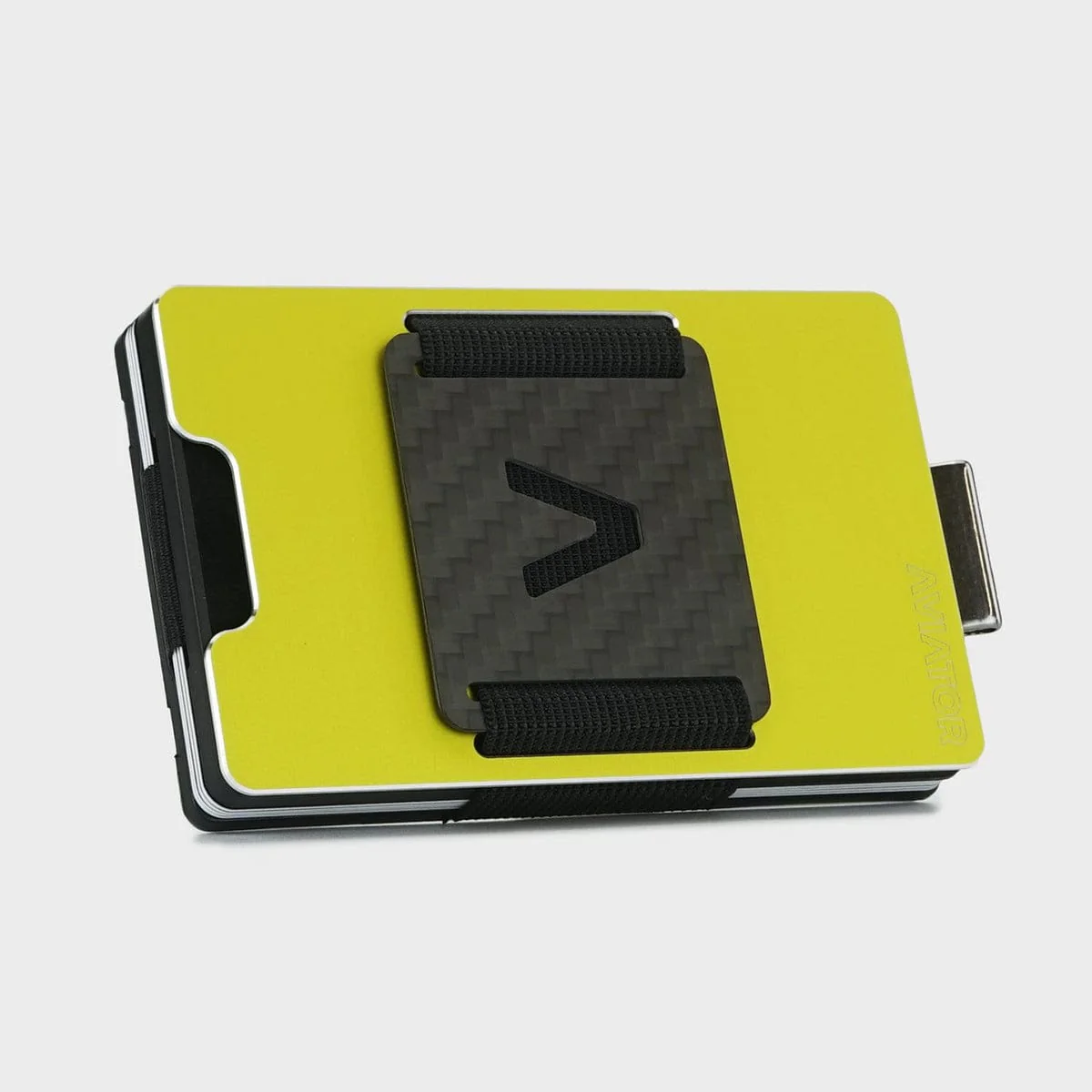 NOT FLAW[LESS] Electric Lime Aluminum Slim Wallet - Image 3