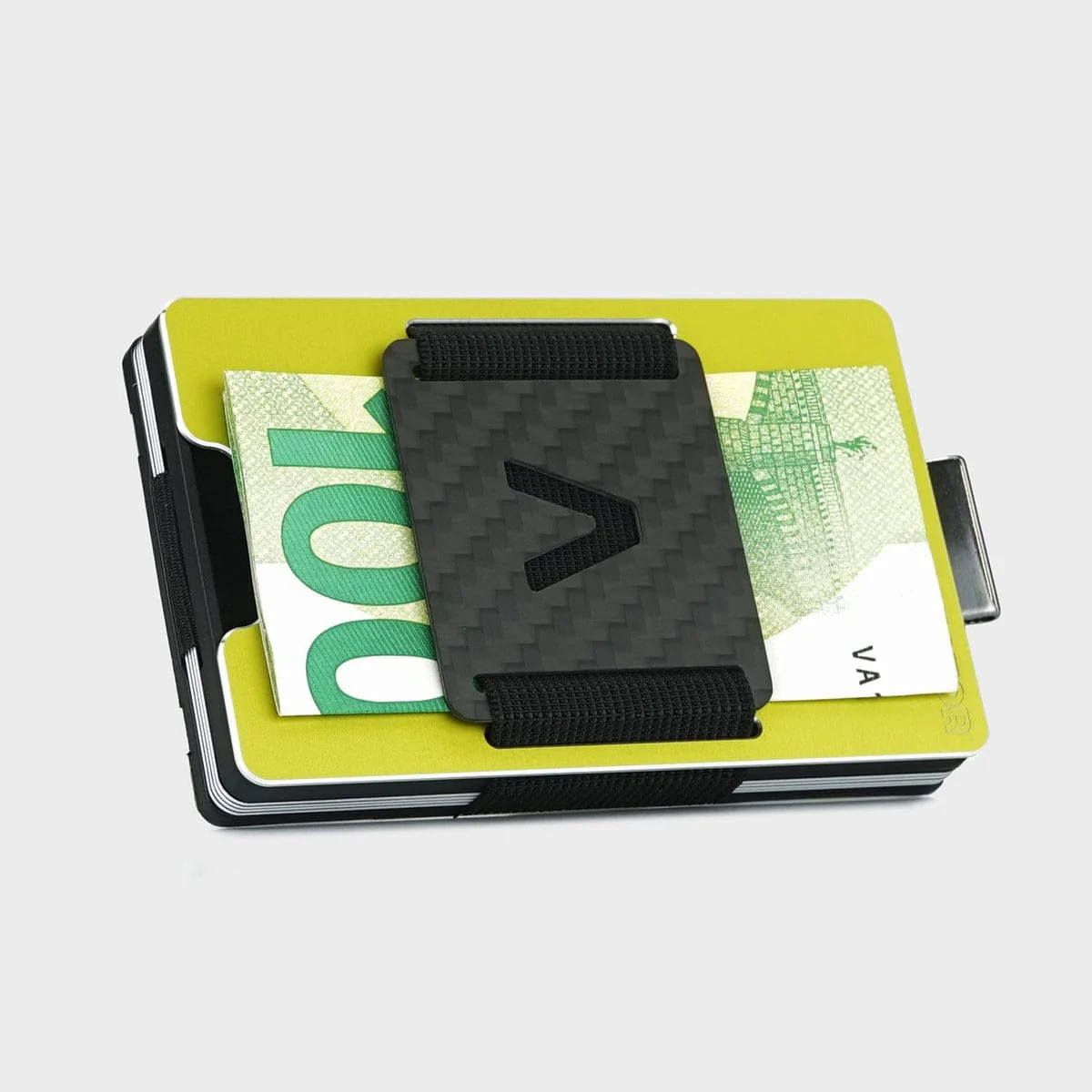NOT FLAW[LESS] Electric Lime Aluminum Slim Wallet - Image 6