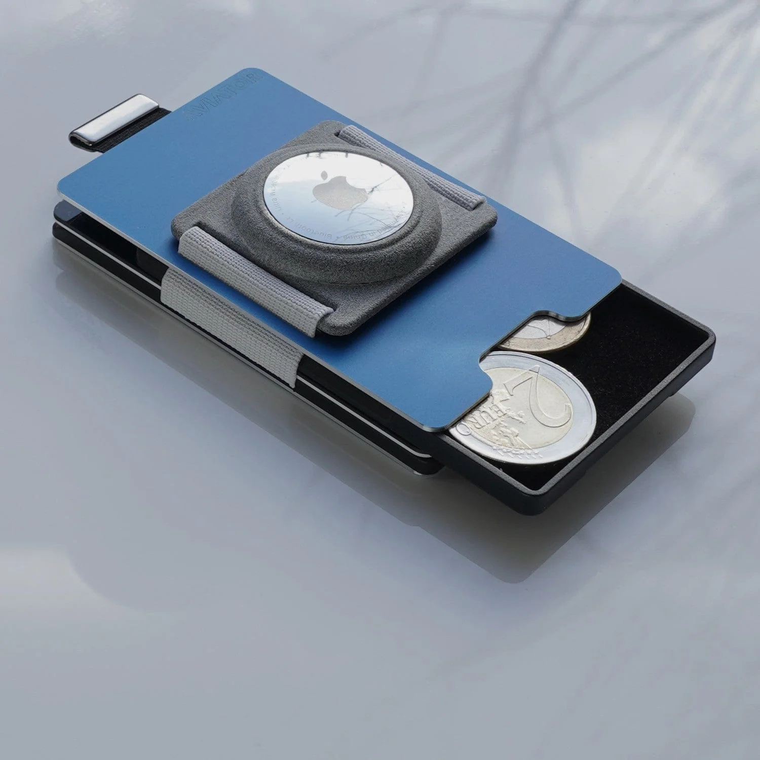 Galactic Blue Aluminum Slim Wallet - Image 12