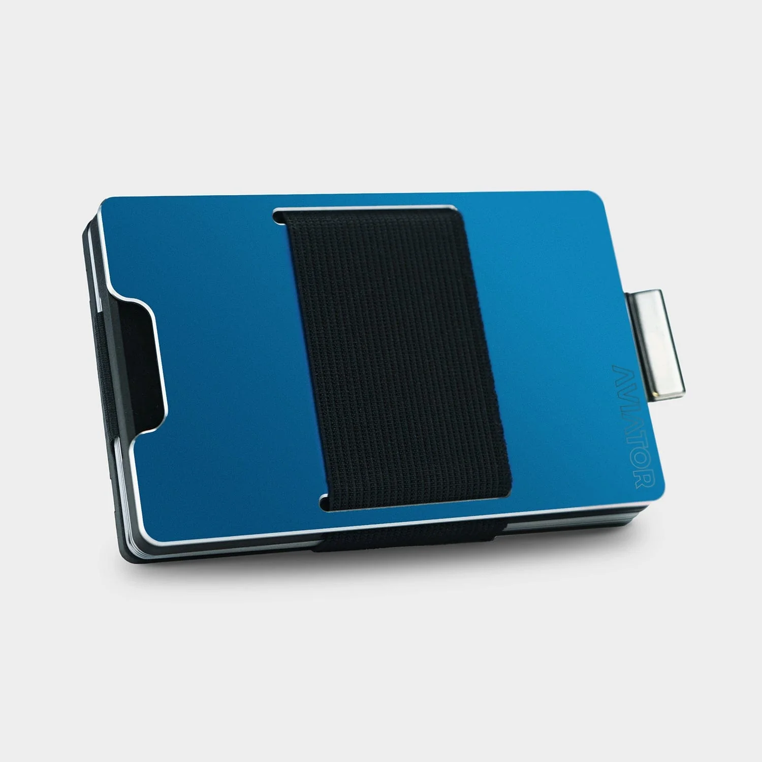 Galactic Blue Aluminum Slim Wallet - Image 3