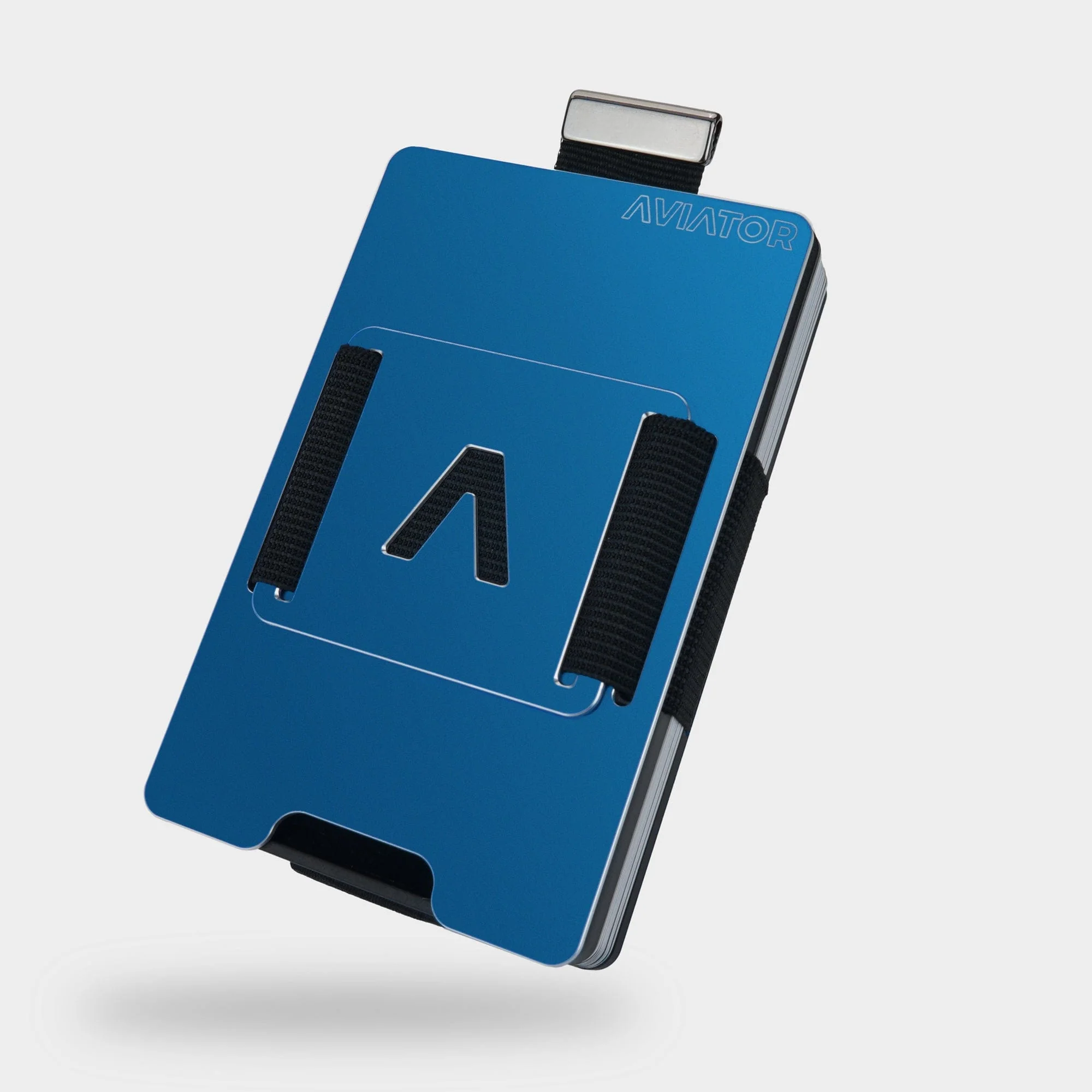 Galactic Blue Aluminum Slim Wallet - Image 6