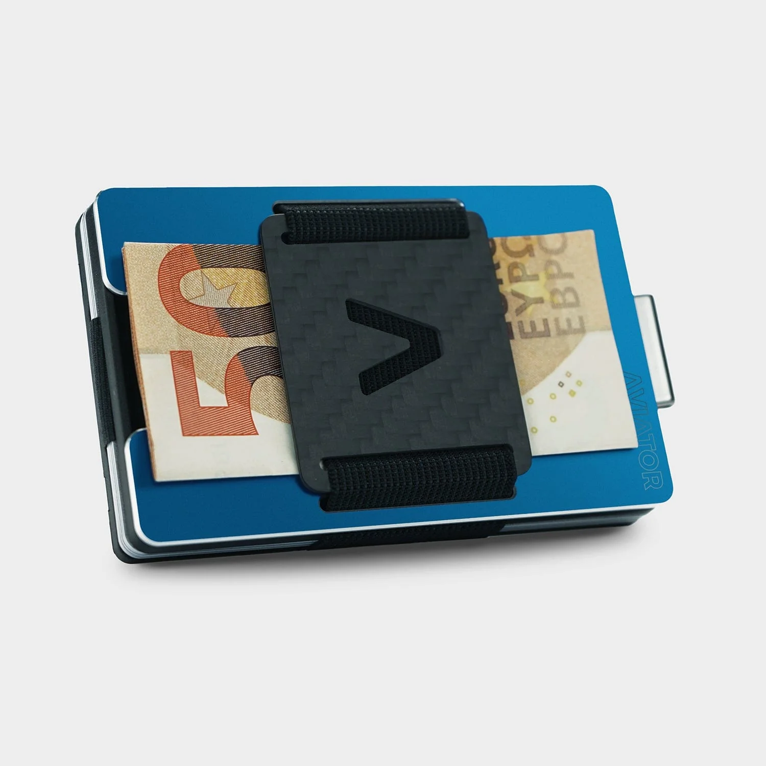 Galactic Blue Aluminum Slim Wallet - Image 8
