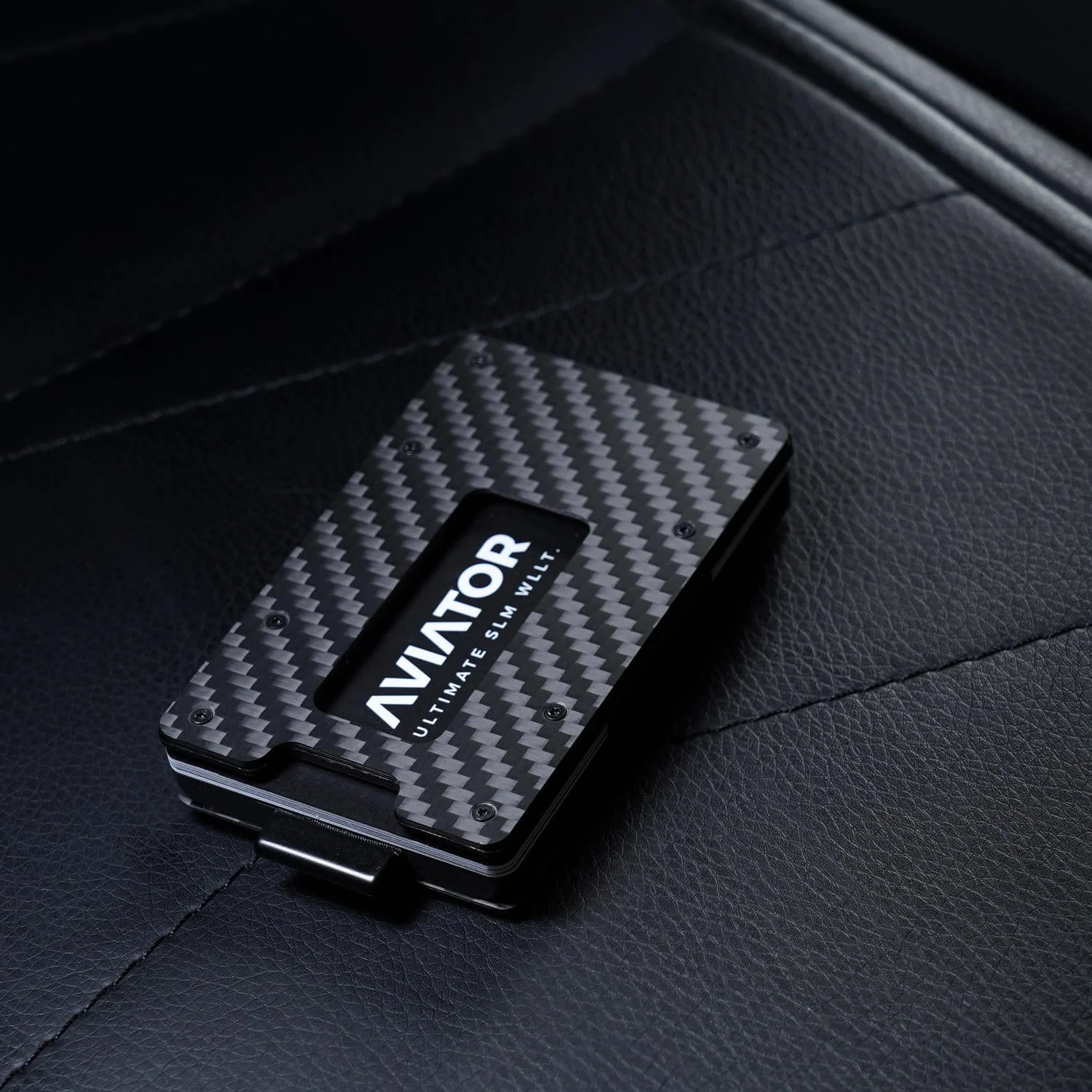 NOT FLAW[LESS] Carbon Fiber Slide Wallet + Blue Titanium Screws - Image 10