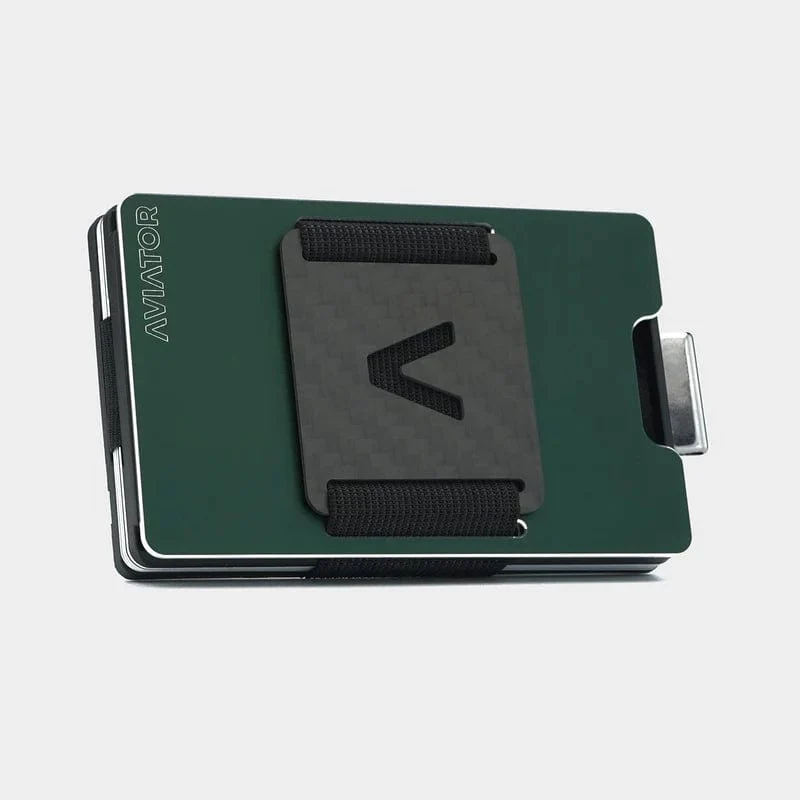 NOT FLAW[LESS] Velvet Green Aluminum Slim Wallet - Image 3