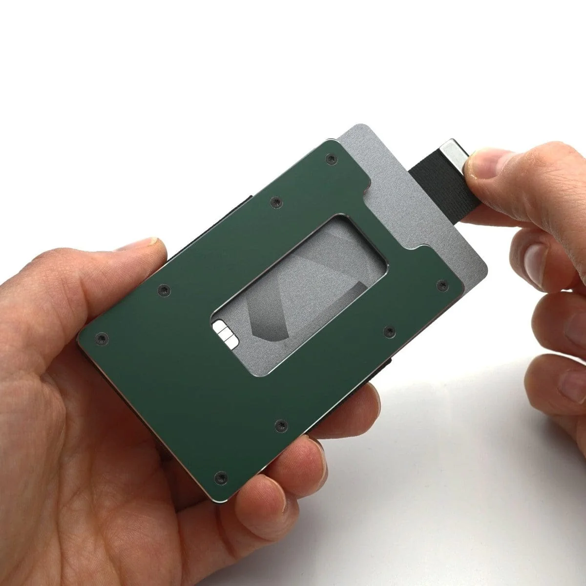 NOT FLAW[LESS] Velvet Green Aluminum Slim Wallet - Image 6