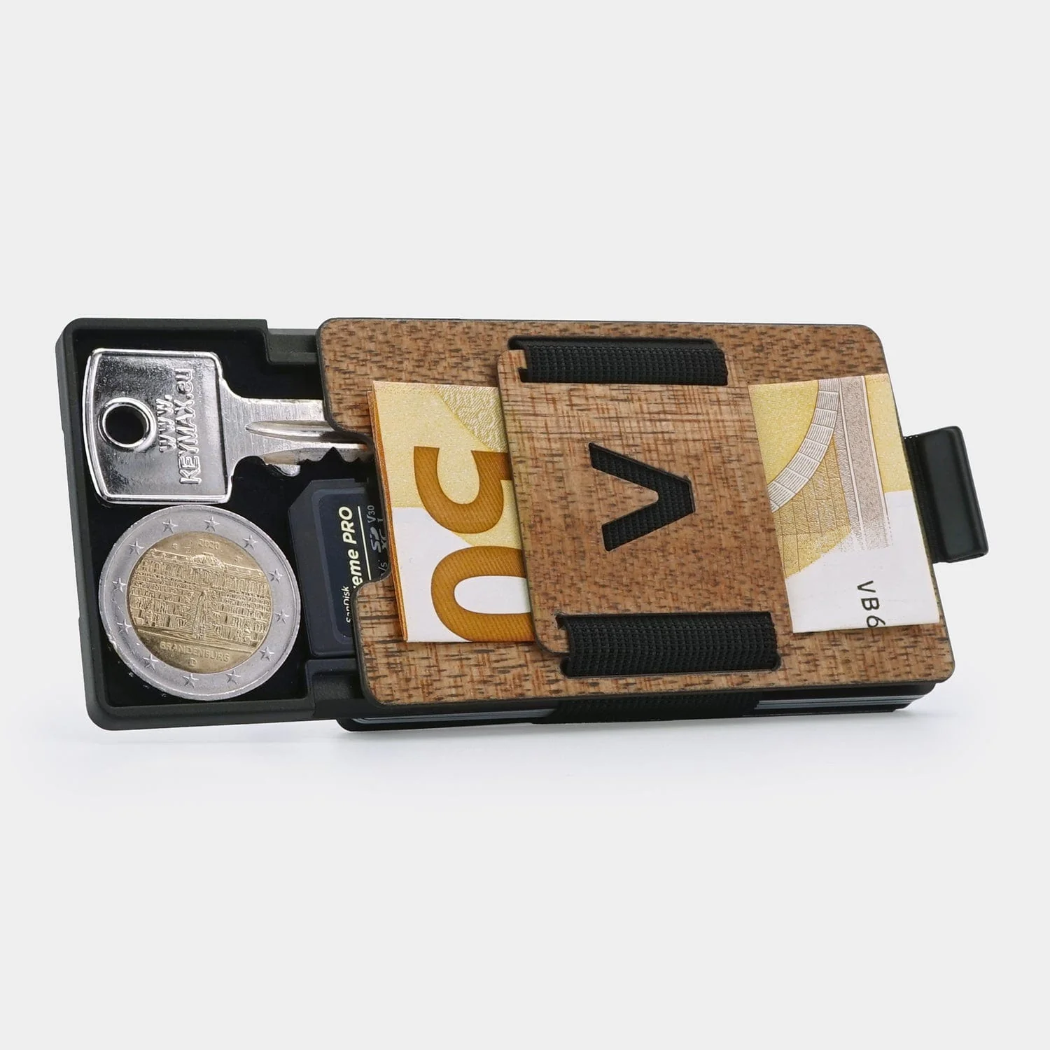 Wood Carbon Fiber Slim Wallet - Image 9