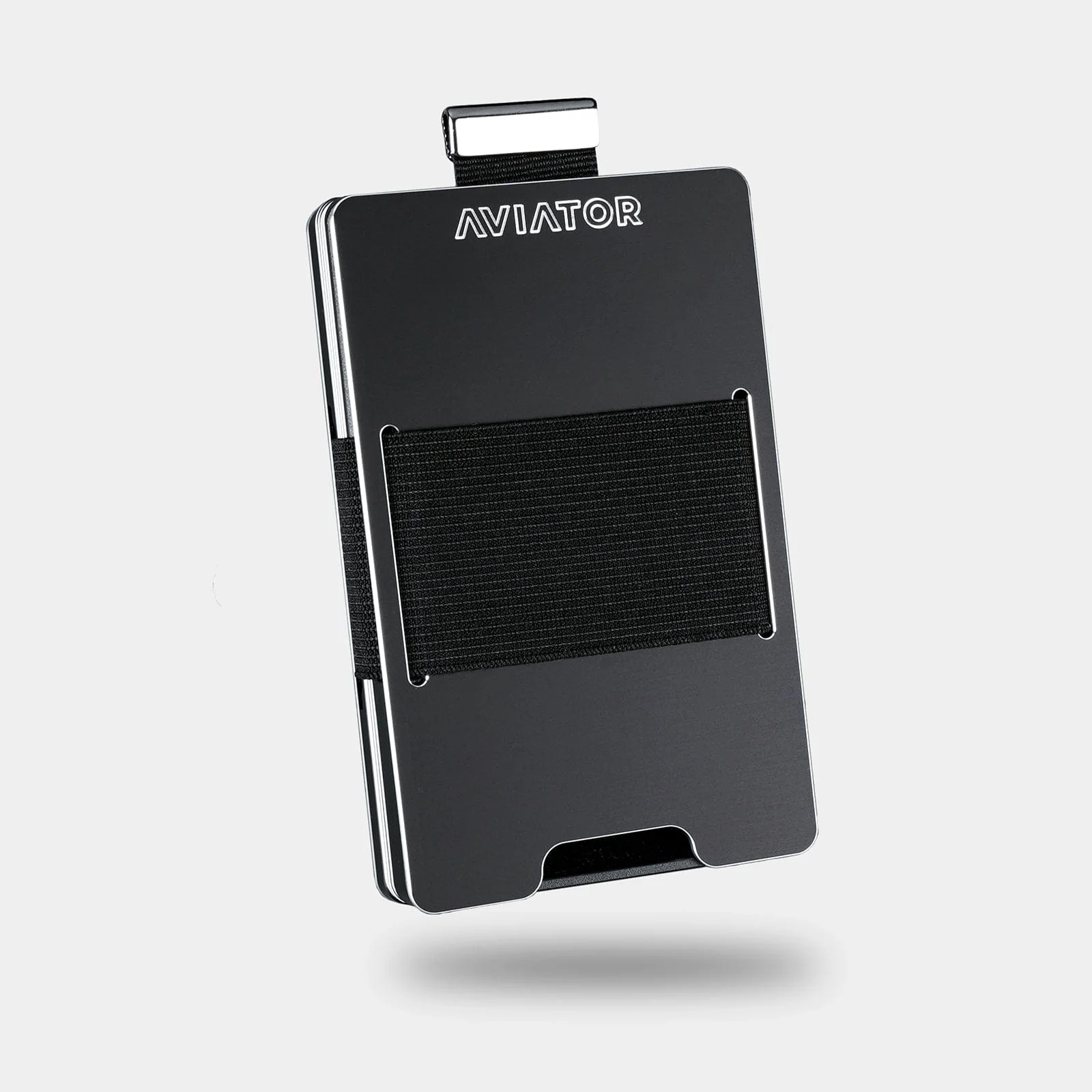 Obsidian Black Aluminum Slim Wallet - Image 3