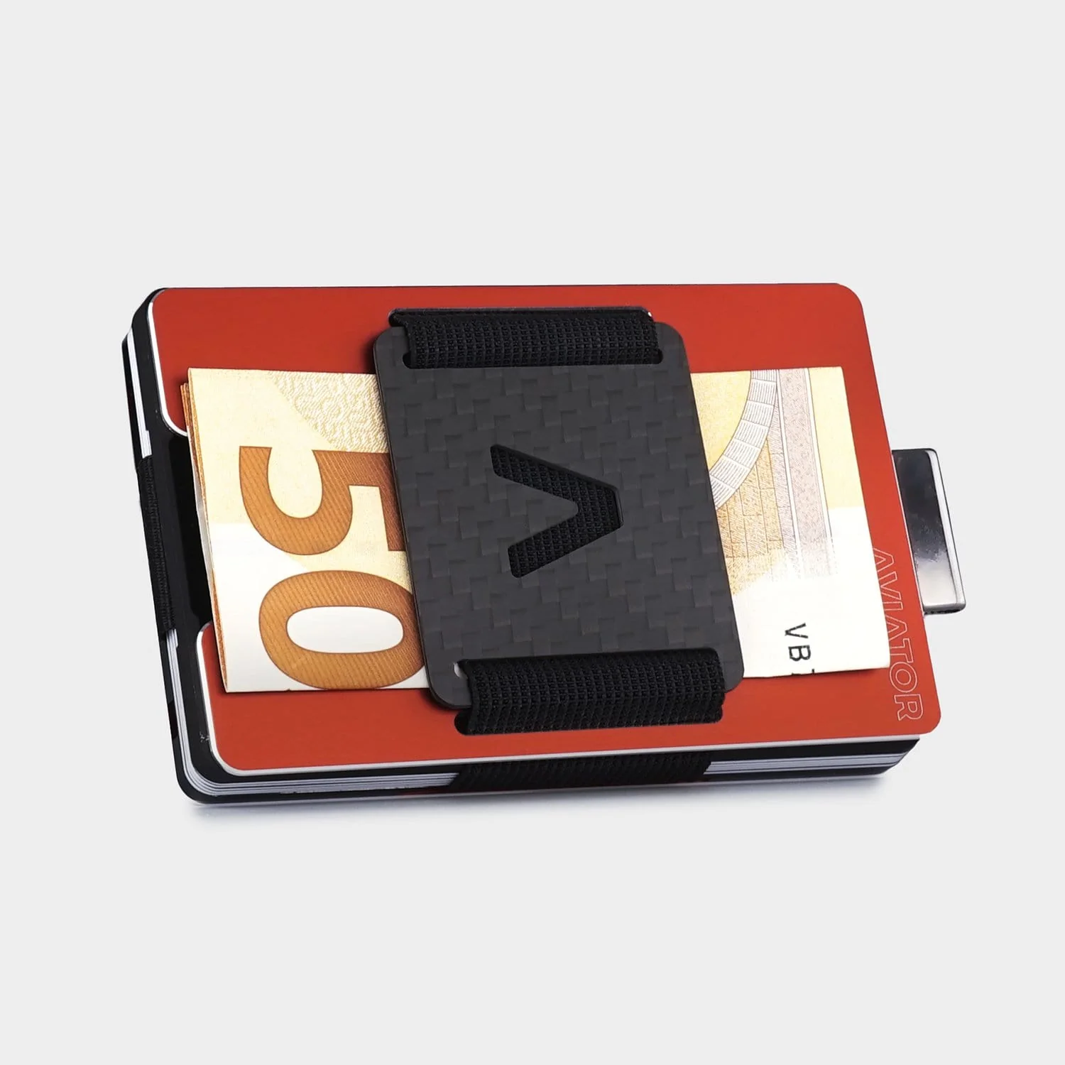 Imola Red Aluminum Slim Wallet - Image 8