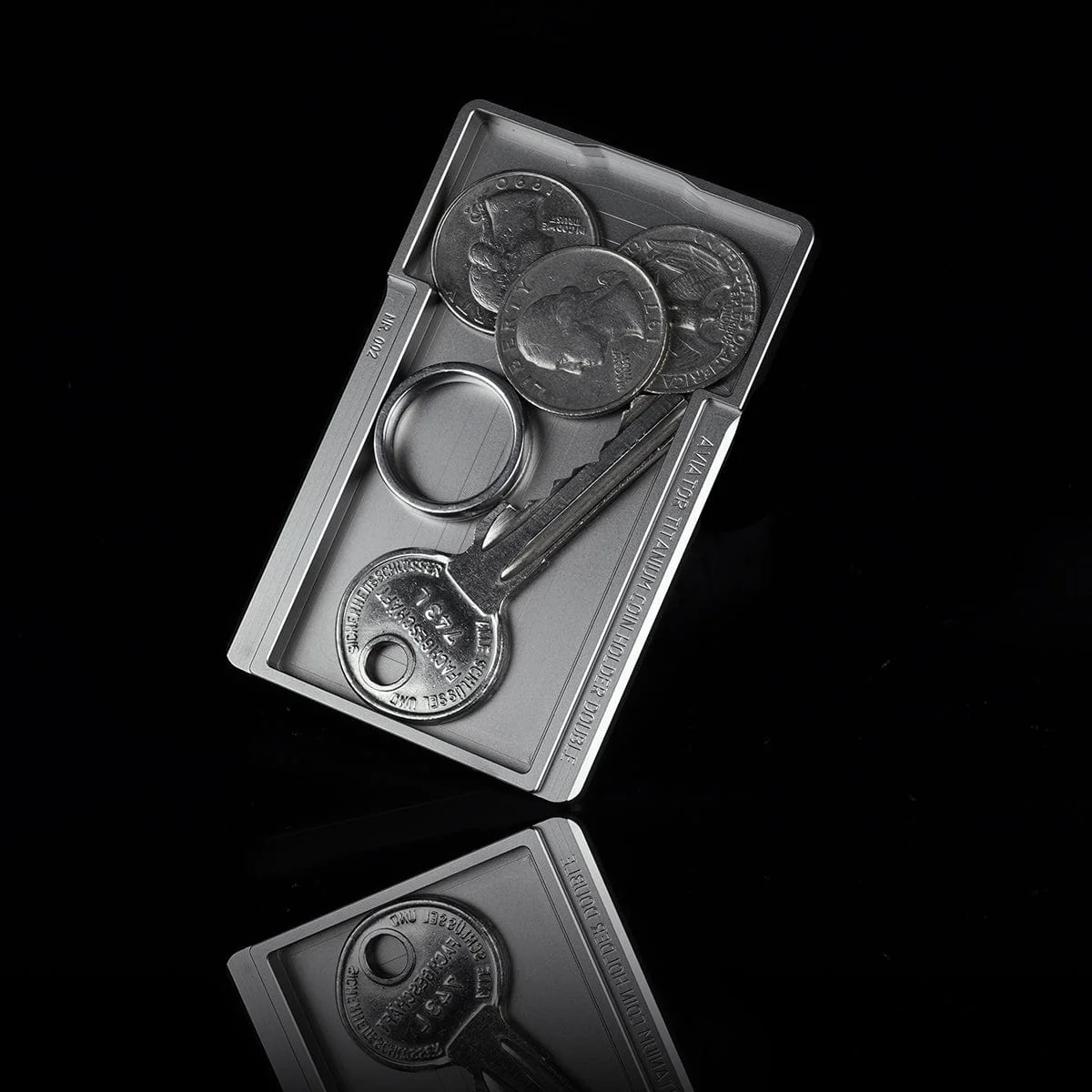 Titan #1 | Titanium Double Coin Compartment - Image 7